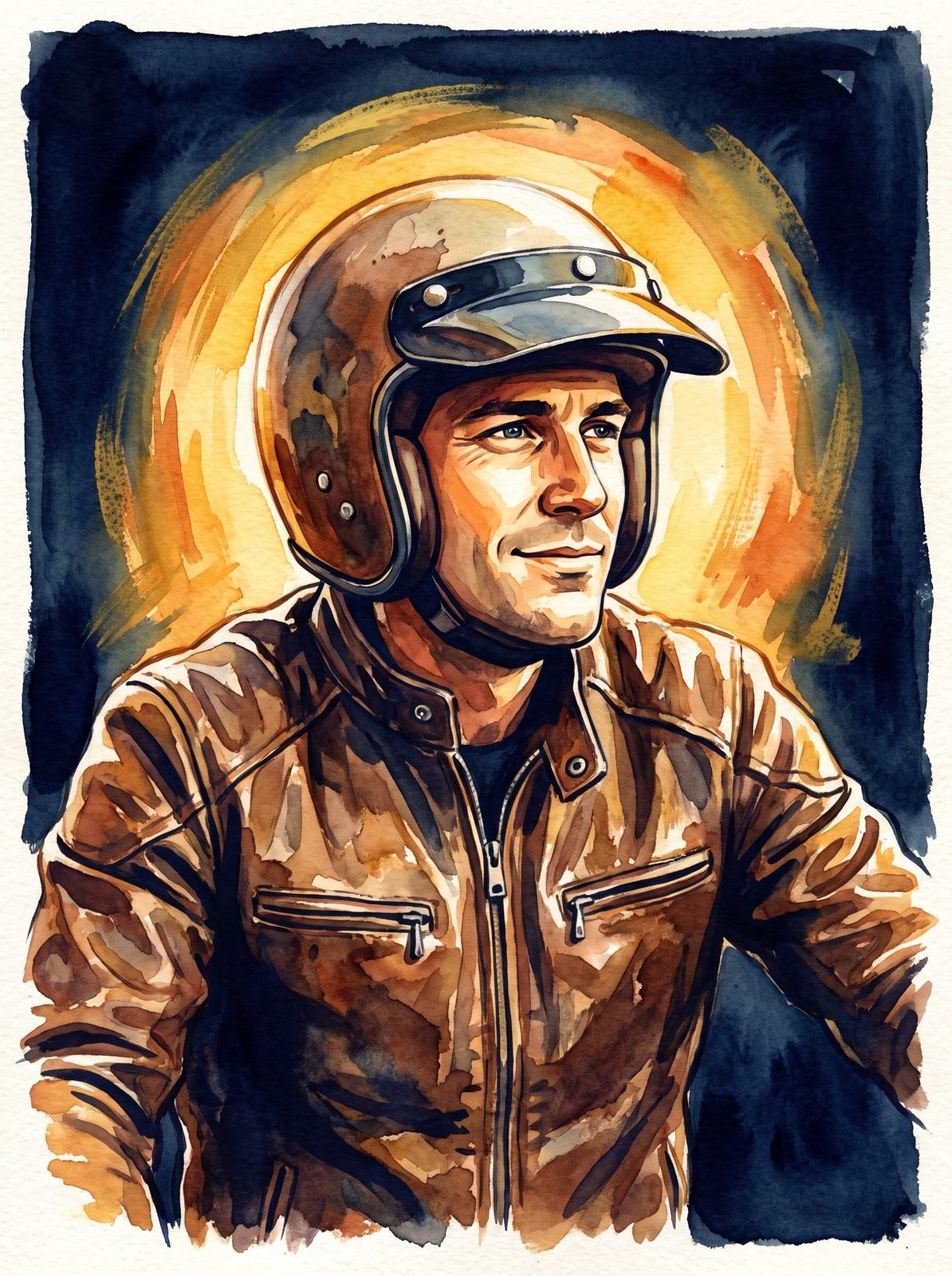 Portrait illustration of Alan Jones